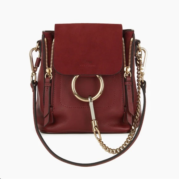 Chloe Handbags - Chloe Faye mini backpack in Sienna